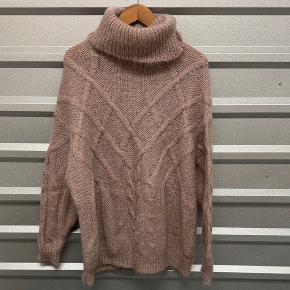 Zara Sweaters - ZARA Cozy Cable Knit Turtleneck Sweater Sz‎ Small Chunky Winter Fisherman Heavy
